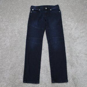 True Religion Geno Jeans Womens 12 Blue Relaxed Slim Cotton Stretch w/28" inseam